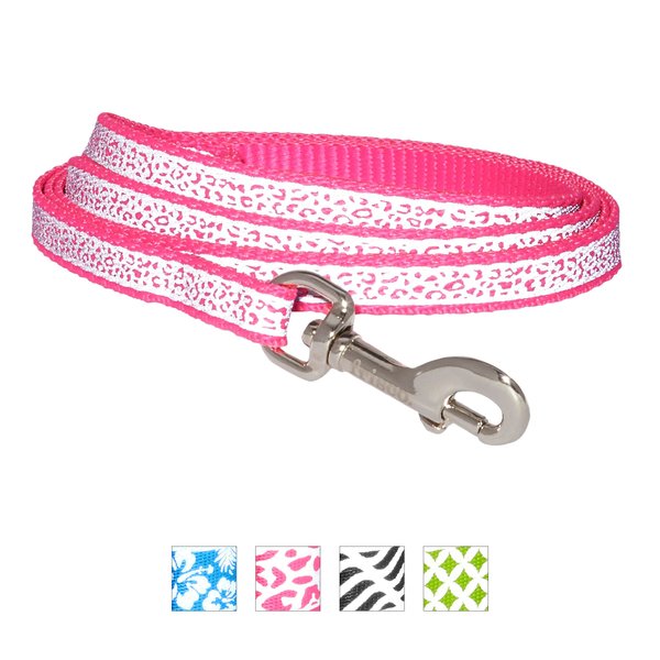 Frisco Patterned Nylon Reflective Dog Leash, Animal Print, X-Small: 6-ft long, 3/8-in wide slide 1 of 7