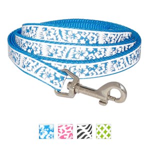 Frisco Patterned Nylon Reflective Dog Leash, Hawaiian Floral, Small: 6-ft long, 5/8-in wide