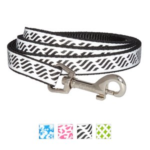 Frisco Patterned Nylon Reflective Dog Leash, Wavy Lines, Small: 6-ft long, 5/8-in wide