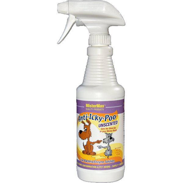 MISTERMAX Anti-Icky-Poo, Unscented, 16-fl oz bottle - Chewy.com