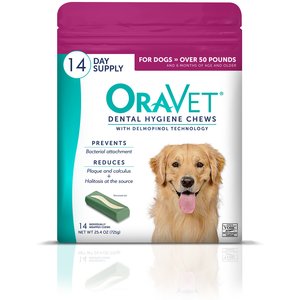OraVet Hygiene Dental Chews for Large & Giant Dogs, over 50-lbs, 14 count