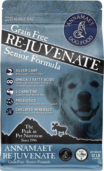 Annamaet Grain-Free Re-juvenate Senior Formula Dry Dog Food, 12-lb bag slide 1 of 6