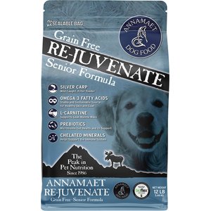 Annamaet Grain-Free Re-juvenate Senior Formula Dry Dog Food, 12-lb bag