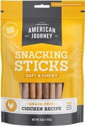 American Journey Chicken Recipe Grain-Free Soft & Chewy Snacking Sticks Dog Treats, 6-oz bag