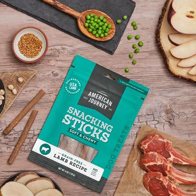 Show full view: American Journey Lamb Recipe Grain-Free Soft & Chewy Snacking Sticks Dog Treats, 6-oz bag slide 4 of 11