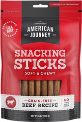 American Journey Beef Recipe Grain-Free Soft & Chewy Snacking Sticks Dog Treats, 6-oz bag