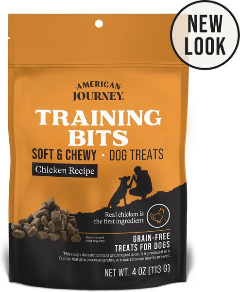 American Journey Chicken Recipe Grain-Free Soft & Chewy Training Bits Dog Treats, 4-oz bag slide 1 of 9