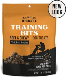 American Journey Chicken Recipe Grain-Free Soft & Chewy Training Bits Dog Treats, 16-oz bag