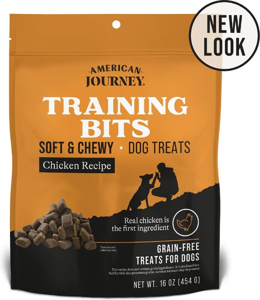 American Journey Chicken Recipe Grain-Free Soft & Chewy Training Bits Dog Treats, 16-oz bag slide 1 of 9