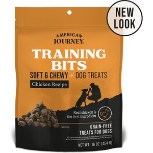 American Journey Chicken Recipe Grain-Free Soft & Chewy Training Bits Dog Treats, 16-oz bag