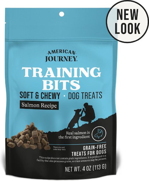 American Journey Salmon Recipe Grain-Free Soft & Chewy Training Bits Dog Treats, 4-oz bag slide 1 of 9