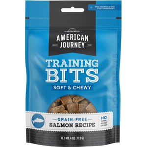 American Journey Salmon Recipe Grain-Free Soft & Chewy Training Bits Dog Treats, 4-oz bag