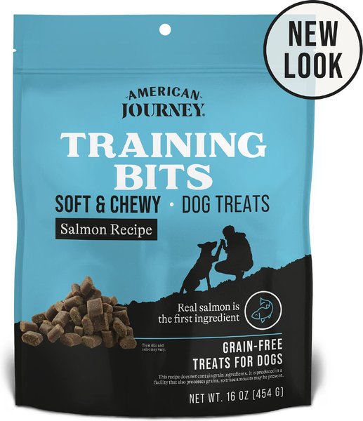 American Journey Salmon Recipe Grain-Free Soft & Chewy Training Bits Dog Treats, 16-oz bag slide 1 of 9
