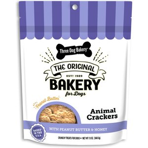 THREE DOG BAKERY Soft Baked Assort-Mutt Trio with Oats & Apple Flavor ...