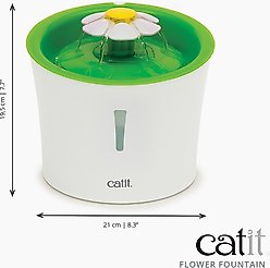Catit Flower Plastic Cat Fountain, 100-oz slide 2 of 9