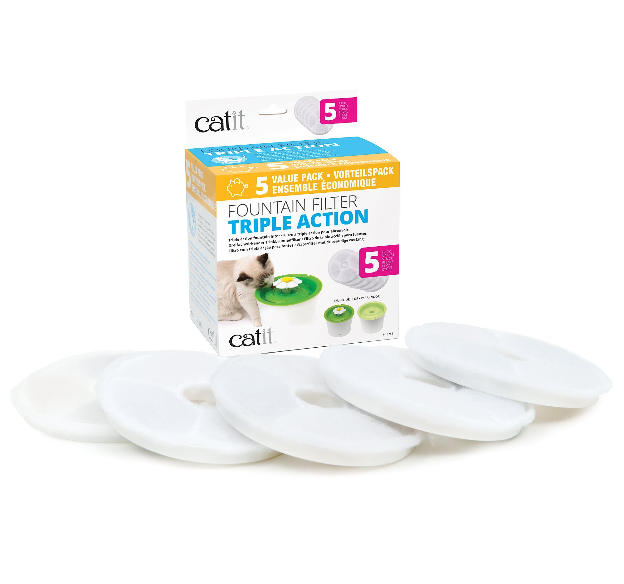 CATIT Triple Action Pet Fountain Filter Customer Questions