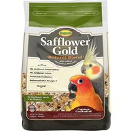 Higgins Safflower Gold Natural Mix Conure & Cockatiel Food, 3-lb bag