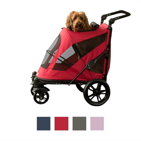 PET GEAR Expedition NoZip Dog & Cat Stroller, Boysenberry