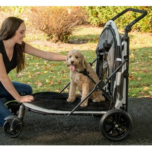 Dog Stroller Carrier Strolling Cart Dog Strollers for Medium Dogs/Cats  Luxury Dog Pram Stroller Pet Stroller (Red B)