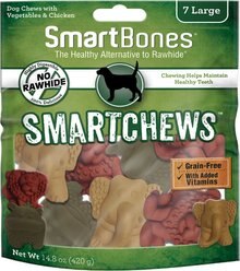 SmartBones Large Smart Chews Grain-Free Dog Treats, 7 count