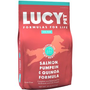 Lucy Pet Products Formulas for Life Grain-Free Salmon, Pumpkin & Quinoa Formula Dry Dog Food, 25-lb bag