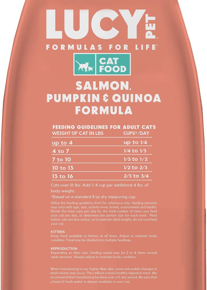 LUCY PET PRODUCTS formulas for Life Salmon, Pumpkin & Quinoa formula