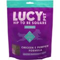 Lucy Pet Products Hip To Be Square Chicken & Pumpkin Formula Grain-Free Dog Treats, 6-oz bag