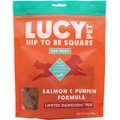 Lucy Pet Products Hip To Be Square Salmon & Pumpkin Formula Grain-Free Dog Treats, 6-oz bag