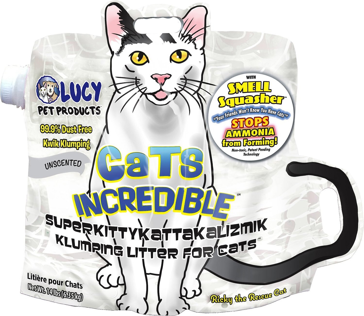 Lucy Pet Cats Incredible Litter Unscented Or Lavender  14 lb Or 25 Lb Bag Option 