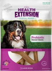 Health Extension Probiotic Yogurt Large Dental Dog Treats, 3 count