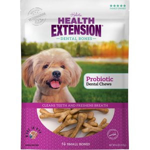 Health Extension  Probiotic Yogurt Small Dental Dog Treats, 14 count