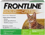 Frontline Gold for Cats Flea & Tick Treatment (Cats over 1.5 lbs.) 6 Doses