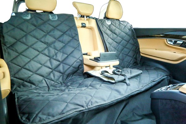 Back seat cover with deals middle console