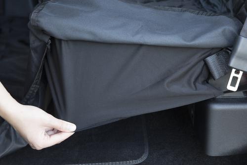 Show full view: Plush Paws Products Center Console Access Seat Cover with Removable Hammock, Regular slide 6 of 11