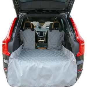 Plush Paws Products Waterproof Cargo Liner with Bumper & Side Panels, Grey, Regular