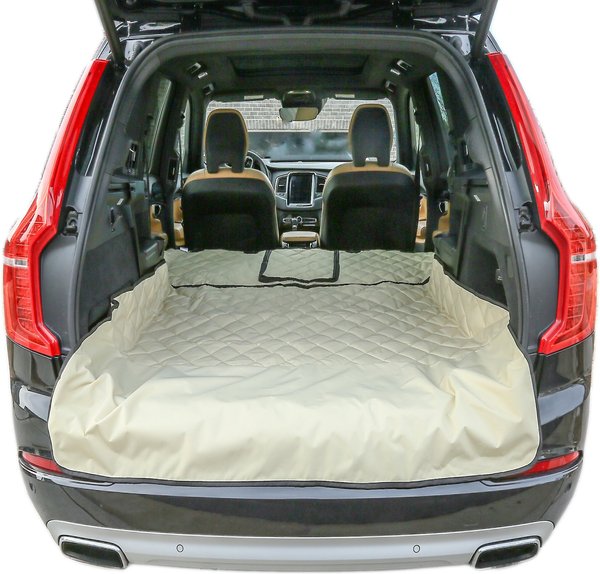 Plush Paws Products Waterproof Cargo Liner with Bumper & Side Panels, Tan, Regular slide 1 of 9