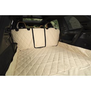 Plush Paws Products Waterproof Cargo Liner with Bumper & Side Panels, X-Large, Tan