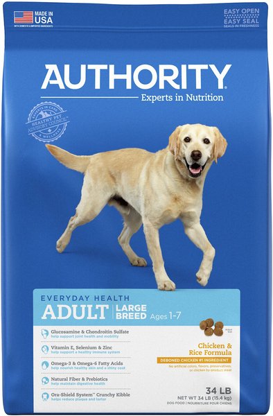 Authority Chicken Rice Formula Large Breed Adult Dry Dog Food