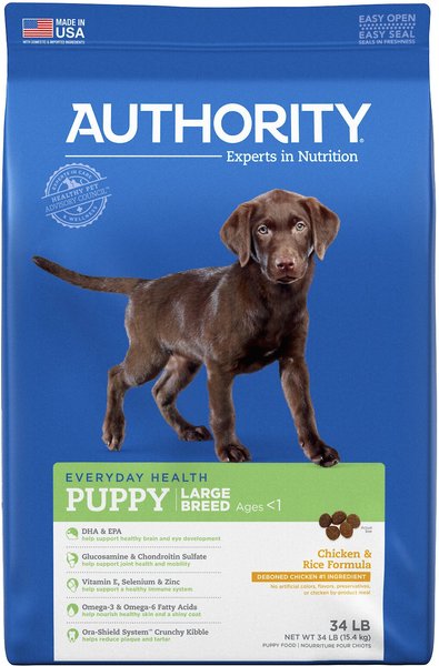 Authority large 2025 breed puppy food