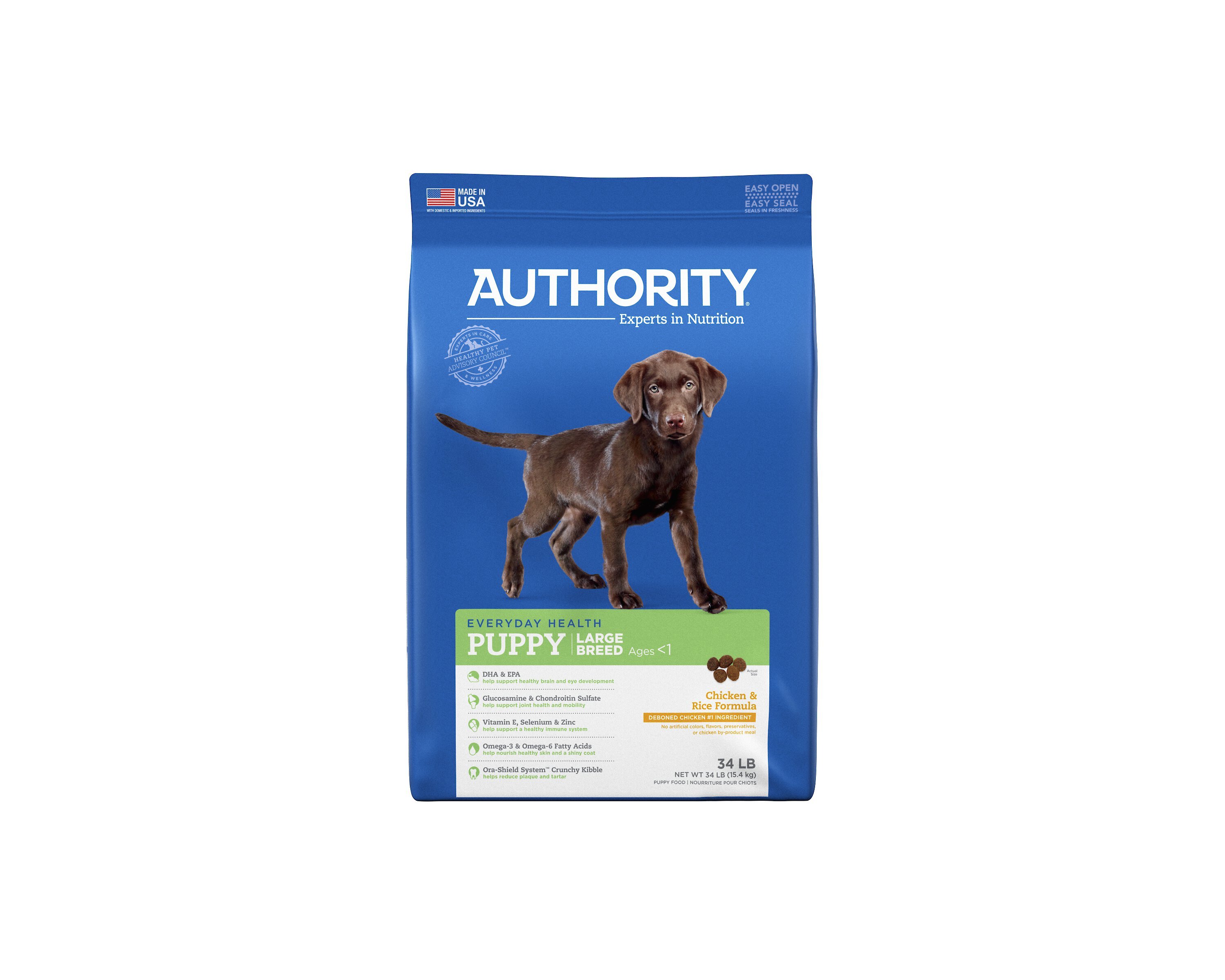 Authority large shop breed dog food