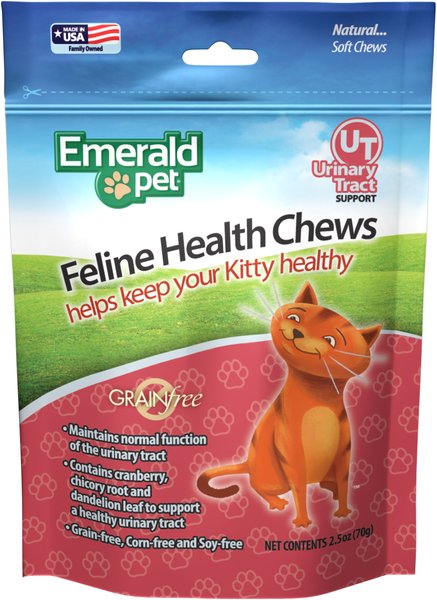 Emerald Pet Feline Health Urinary Tract Support Grain-Free Cat Treats, 2.5-oz bag slide 1 of 4