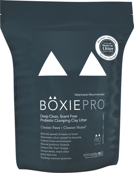 Boxiecat Deep Clean Unscented Probiotic Clumping Clay Cat Litter, 16-lb bag slide 1 of 9