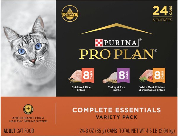 PURINA PRO PLAN Chicken Turkey Favorites Variety Pack Canned Cat Food 3 oz case of 24 Chewy