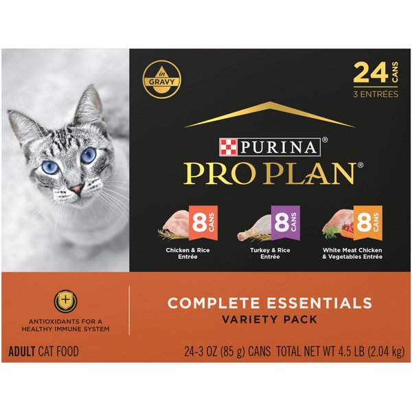 PURINA PRO PLAN Chicken & Turkey Favorites Variety Pack Canned Cat Food ...