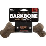 PET QWERKS Dinosaur BarkBone Bacon Flavor Tough Dog Chew Toy, Medium ...