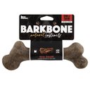 Pet Qwerks Dinosaur BarkBone Bacon Flavor Tough Dog Chew Toy, Medium