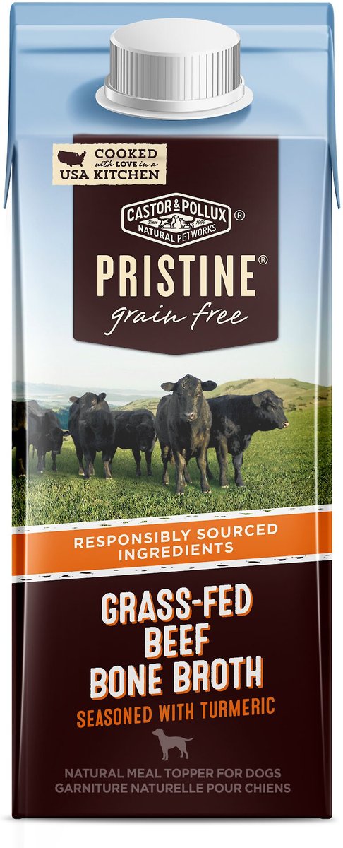 CASTOR POLLUX PRISTINE Grass Fed Beef Bone Broth with Turmeric