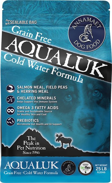 ANNAMAET Grain Free Aqualuk Cold Water Formula Dry Dog Food 25 lb