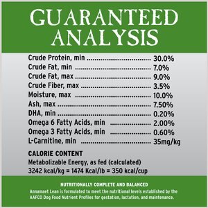 Annamaet Grain-Free Lean Low Fat Formula Dry Dog Food, 25-lb bag