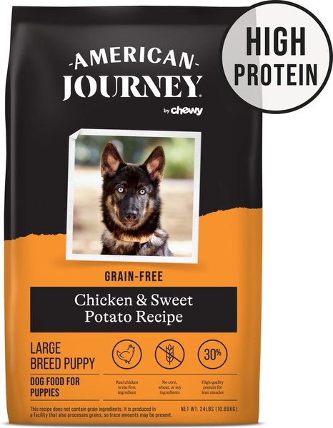 American Journey Large Breed Puppy Chicken & Sweet Potato Recipe Grain-Free Dry Dog Food, 24-lb bag slide 1 of 10